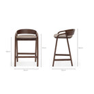 Inlay Counter Chair - Espresso Oak & Montana Anvil