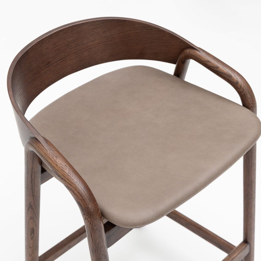 Inlay Counter Chair - Espresso Oak & Montana Anvil