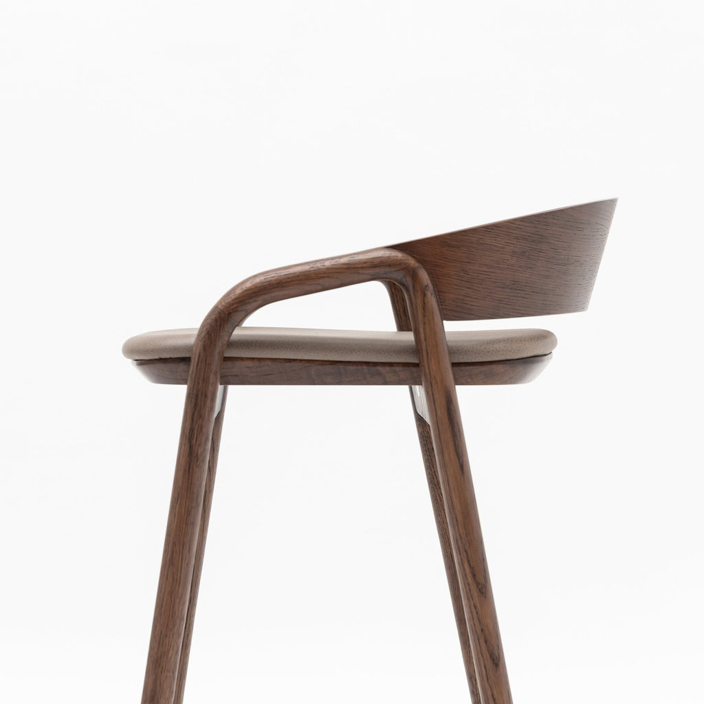 Inlay Counter Chair - Espresso Oak & Montana Anvil