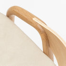 Inlay Counter Chair - Light Oak & Limestone Leather