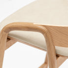 Inlay Counter Chair - Light Oak & Limestone Leather