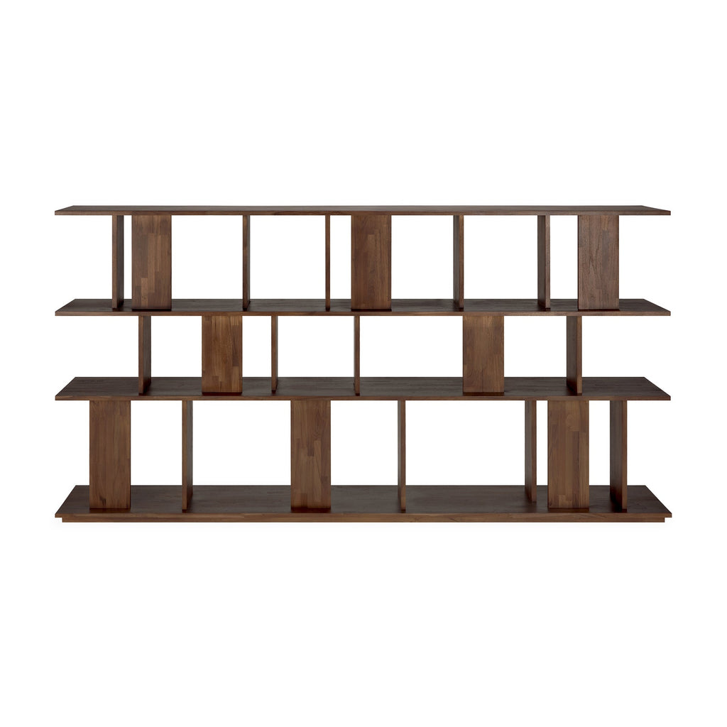 Irregular Rack - Varnished Teak - Brown - Loom Collection