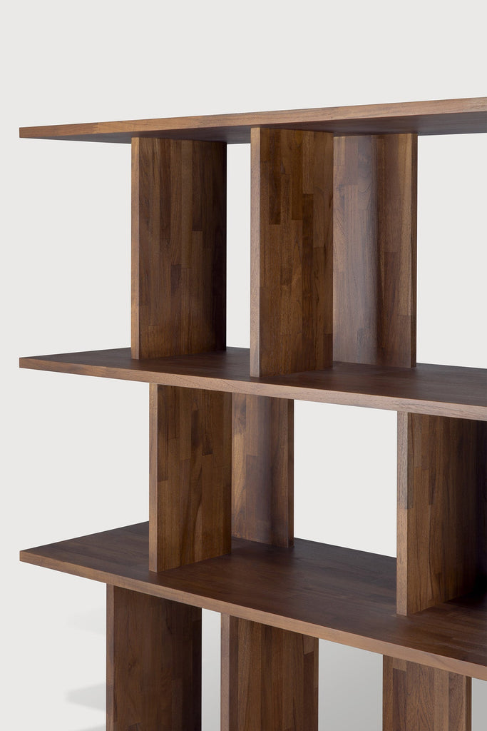 Irregular Rack - Varnished Teak - Brown - Loom Collection