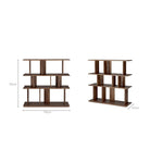 Irregular Rack - Varnished Teak - Brown - Shelving Ethnicraft Loom Collection Dubai