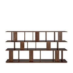 Irregular Rack - Varnished Teak - Brown - Shelving Ethnicraft Loom Collection Dubai