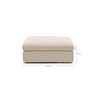 Island Ottoman - Flanders Coast - Ottomans Tolv Loom Collection Dubai