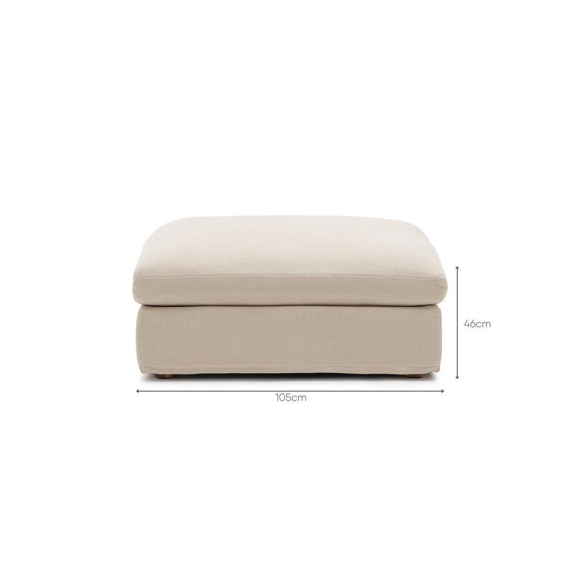 Island Ottoman - Flanders Coast - Ottomans Tolv Loom Collection Dubai
