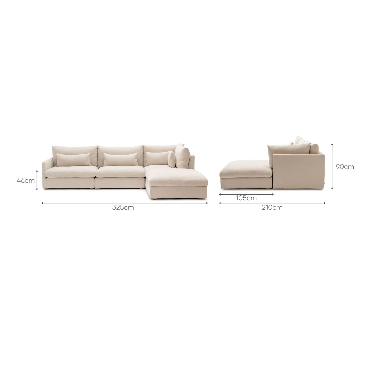 Island Sofa 4 Modules - Flanders Coast - Sofas Tolv Loom Collection Dubai