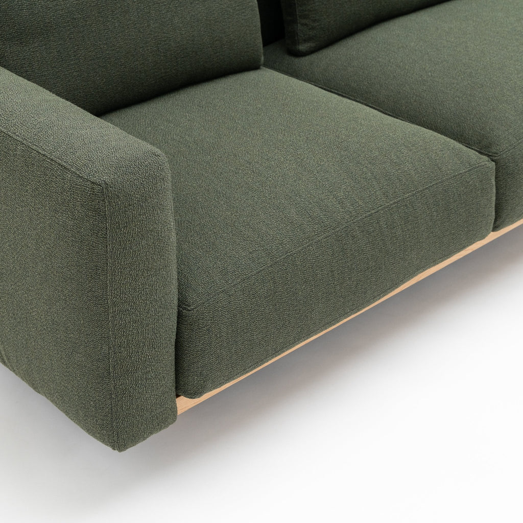 Islet 300 Sofa - Light Oak & Seaweed