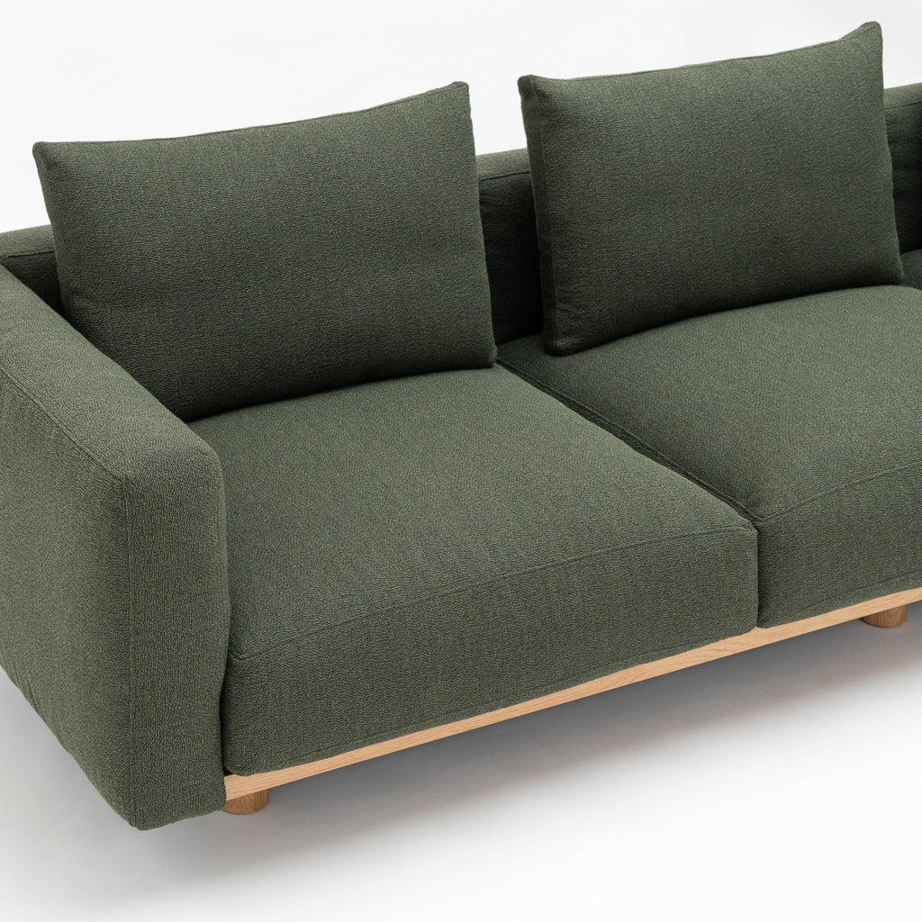 Islet 300 Sofa - Light Oak & Seaweed