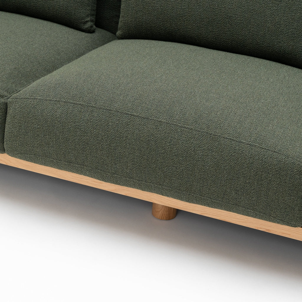 Islet 300 Sofa - Light Oak & Seaweed