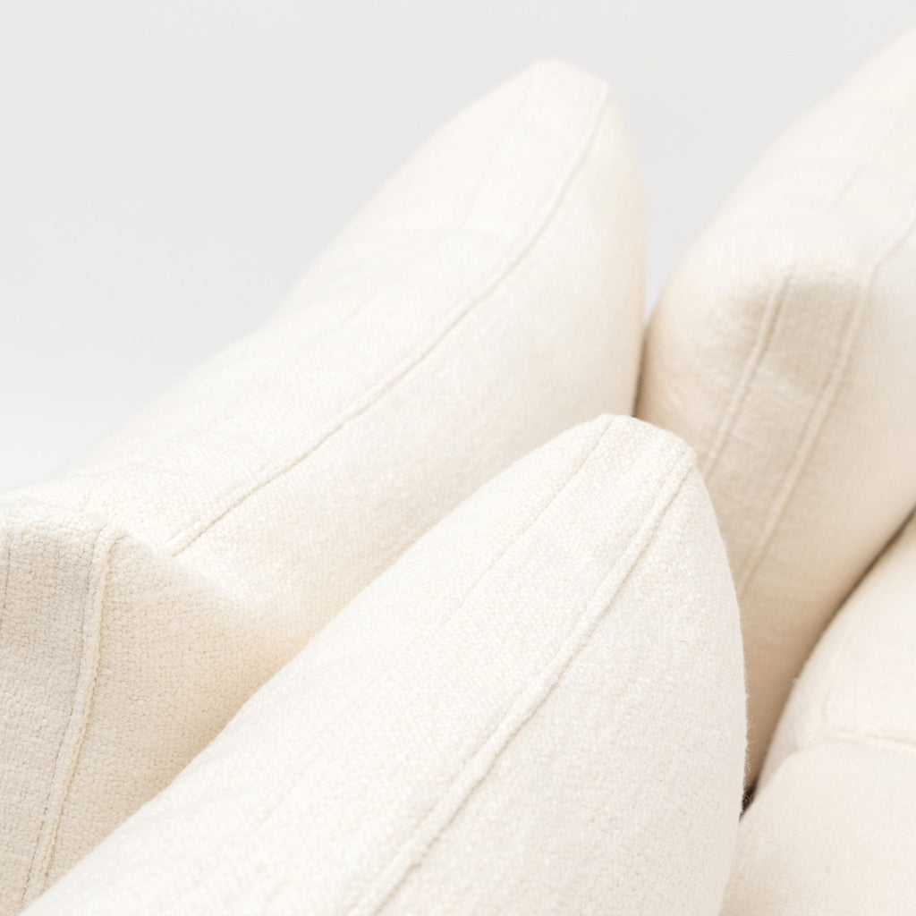 Islet L Shaped Sofa - Light Oak & Cobbler Panna Cotta - Modular Sofas Tolv Loom Collection Dubai