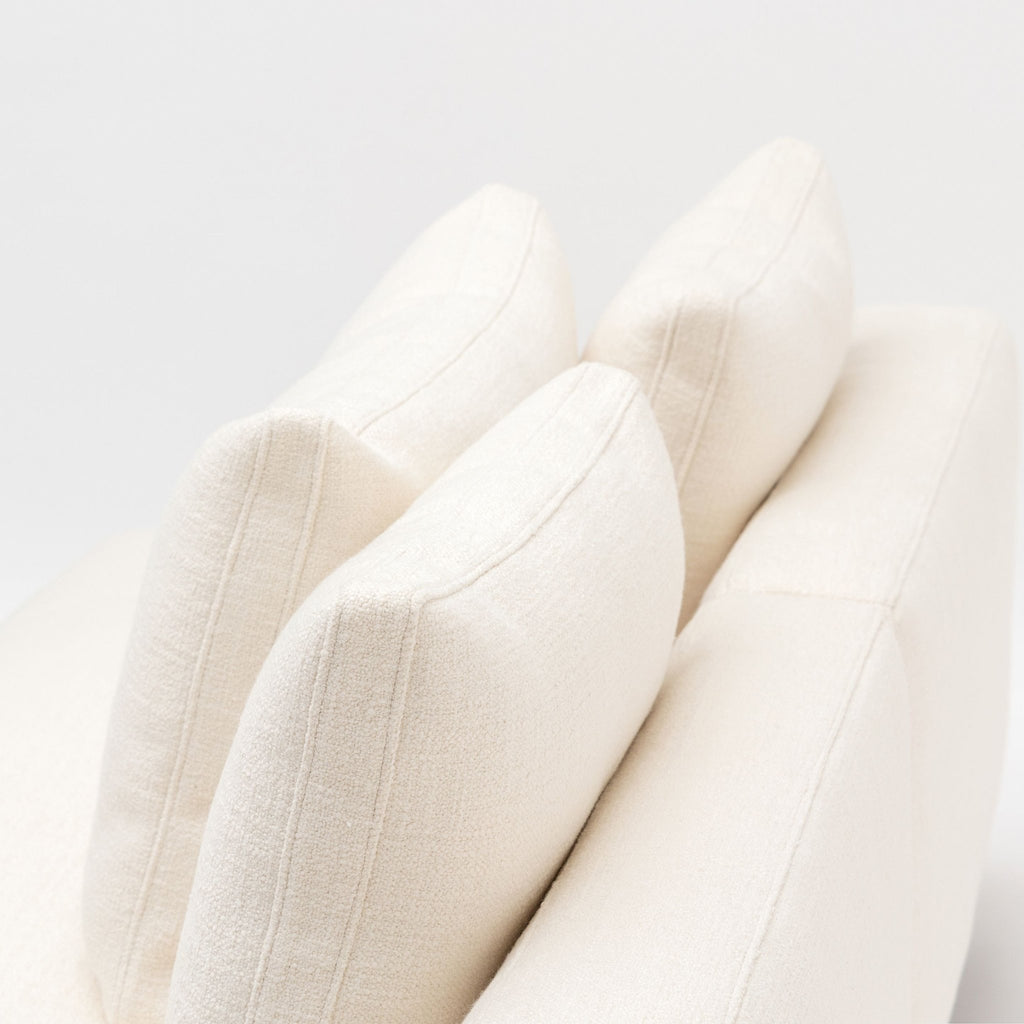 Islet L Shaped Sofa - Light Oak & Cobbler Panna Cotta - Modular Sofas Tolv Loom Collection Dubai