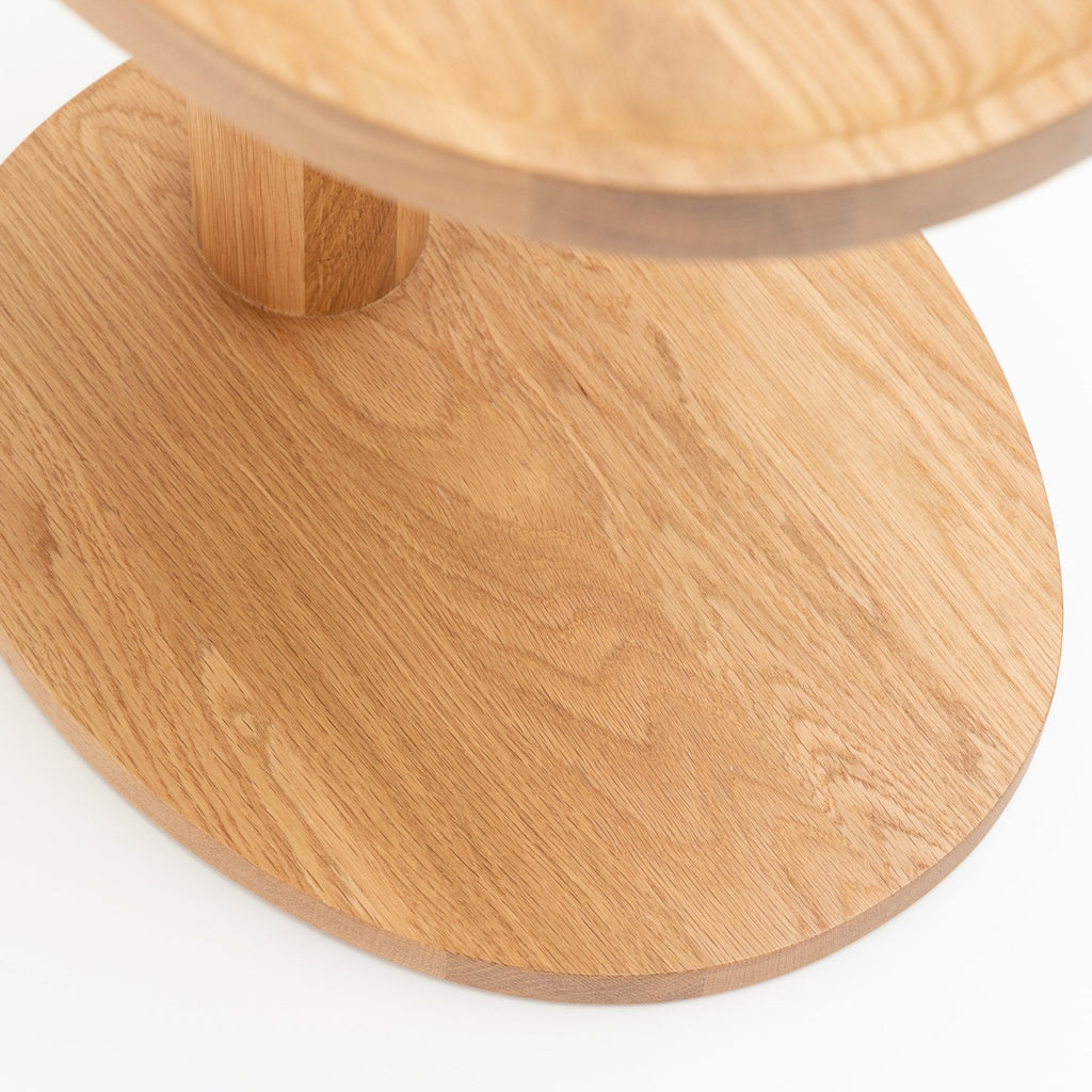 Islet Side Table - Light Oak - Side Tables Tolv Loom Collection Dubai