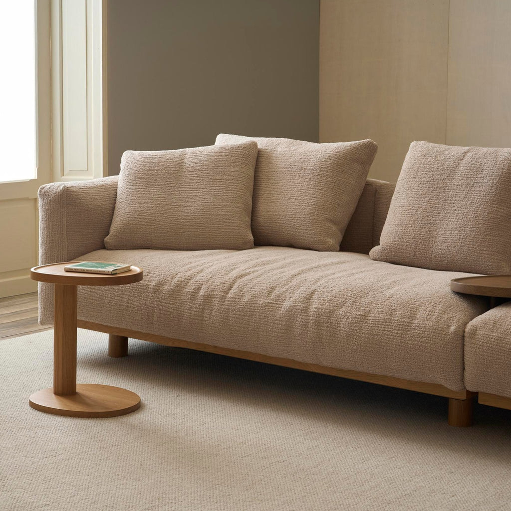 Islet Side Table - Light Oak - Side Tables Tolv Loom Collection Dubai