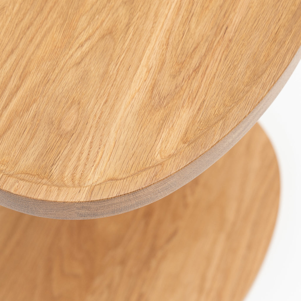 Islet Side Table - Light Oak - Side Tables Tolv Loom Collection Dubai