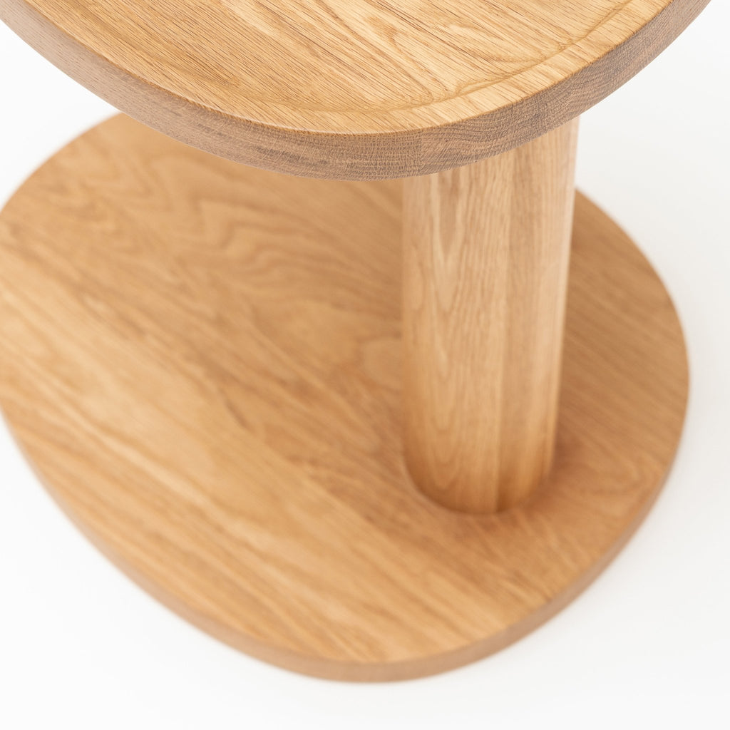 Islet Side Table - Light Oak - Side Tables Tolv Loom Collection Dubai
