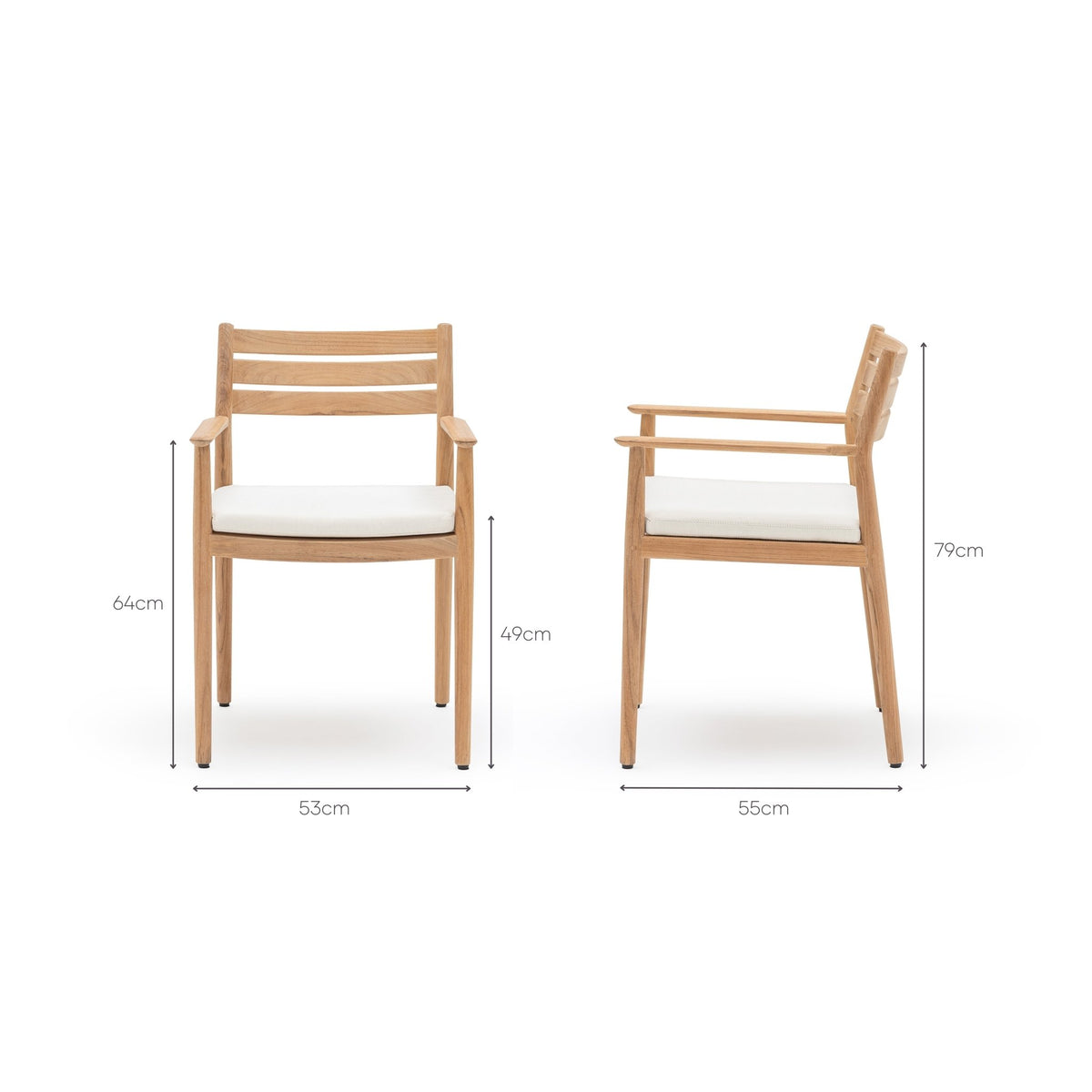 Izu Armchair - Natural Teak