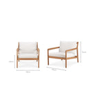 Jack Outdoor Lounge Chair - Off White - Outdoor Occasional Chairs Ethnicraft Loom Collection Dubai