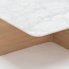 Jaunt 150 Rectangular Coffee Table - Blonde Oak & Bianca Carrara - Coffee Tables Tolv Loom Collection Dubai