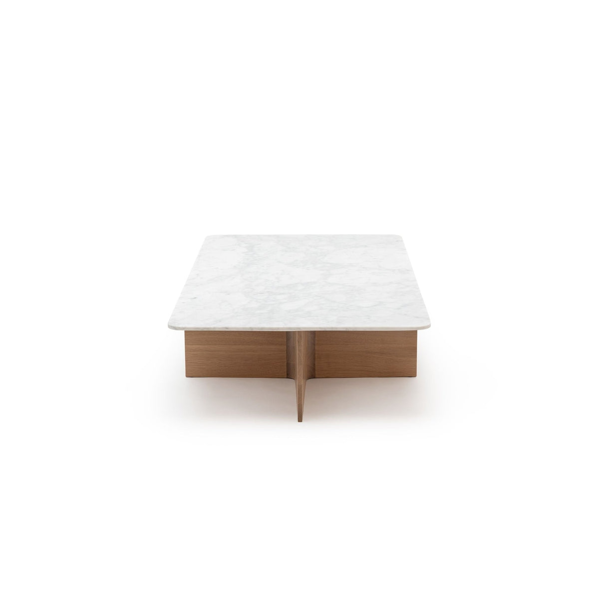 Jaunt 150 Rectangular Coffee Table - Blonde Oak & Bianca Carrara - Coffee Tables Tolv Loom Collection Dubai