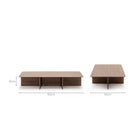 Jaunt 150 Rectangular Coffee Table - Latte Oak - Coffee Tables Tolv Loom Collection Dubai