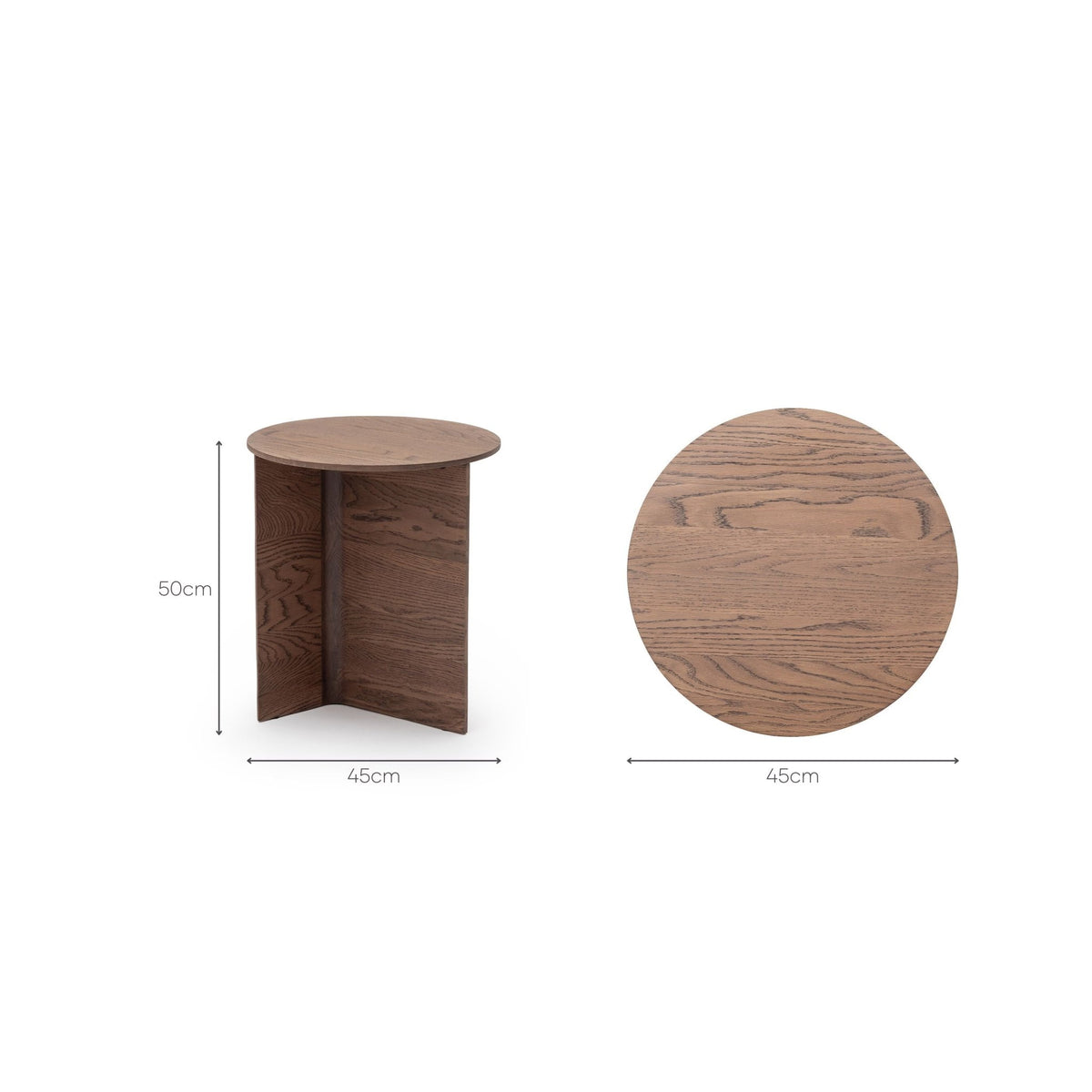 Jaunt Side Table - Latte Oak - Side Tables Tolv Loom Collection Dubai