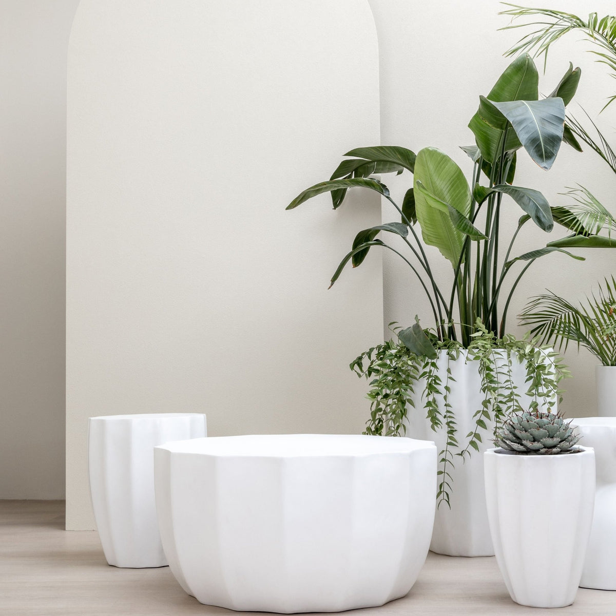 Joy Coffee Table - Chalk - Coffee Tables Loom Collection Loom Collection Dubai