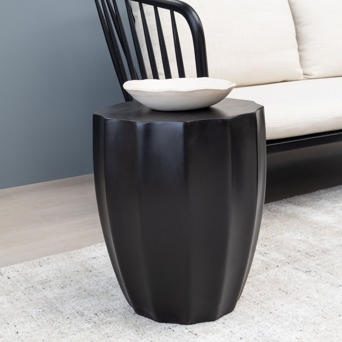 Joy Stool - Black - Side Tables Loom Collection Loom Collection Dubai
