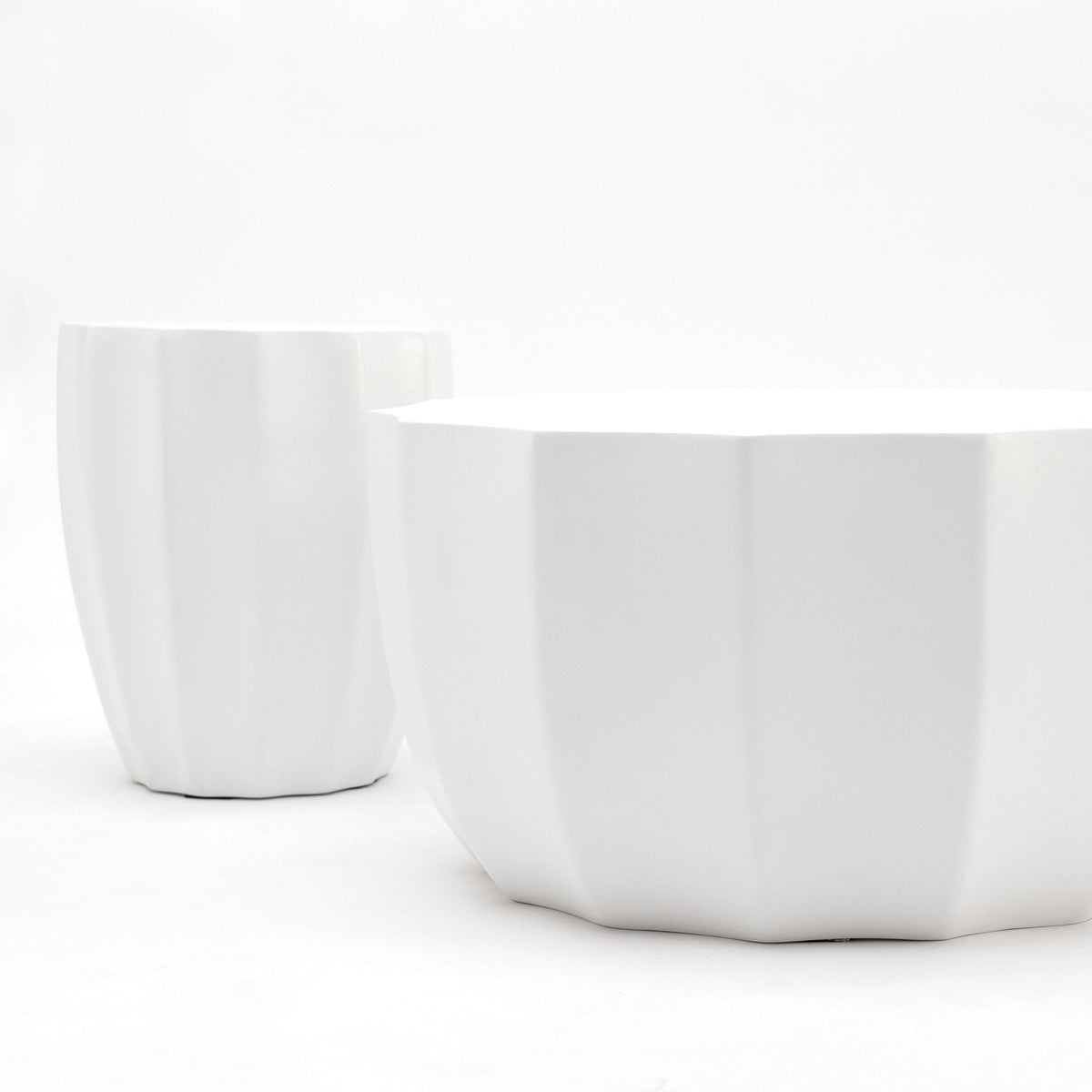 Joy Stool - Chalk - Side Tables Loom Collection Loom Collection Dubai