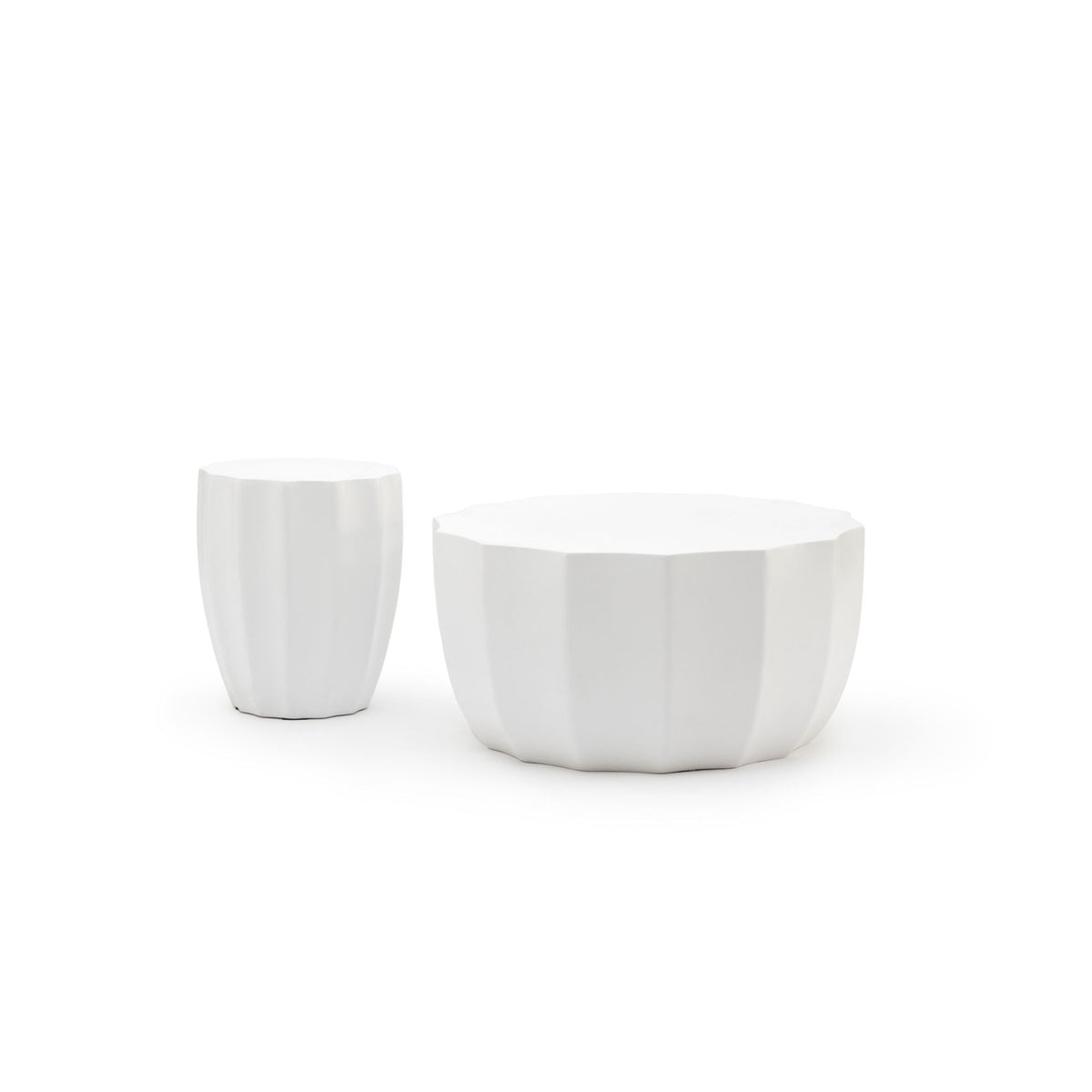 Joy Stool - Chalk - Side Tables Loom Collection Loom Collection Dubai
