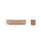 Kami 220 Entertainment Unit - Blonde Oak & Bianca Carrara - TV and Entertainment Units Tolv Loom Collection Dubai