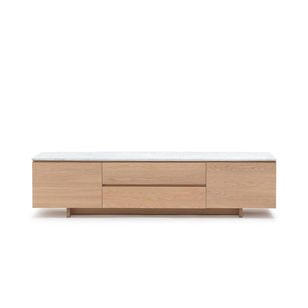 Kami 220 Entertainment Unit - Blonde Oak & Bianca Carrara - TV and Entertainment Units Tolv Loom Collection Dubai