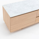 Kami 220 Entertainment Unit - Blonde Oak & Bianca Carrara - TV and Entertainment Units Tolv Loom Collection Dubai