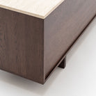 Kami 220 Entertainment Unit - Espresso Oak & Travertine - TV and Entertainment Units Tolv Loom Collection Dubai