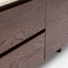 Kami 220 Entertainment Unit - Espresso Oak & Travertine - TV and Entertainment Units Tolv Loom Collection Dubai