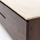 Kami 220 Entertainment Unit - Espresso Oak & Travertine - TV and Entertainment Units Tolv Loom Collection Dubai