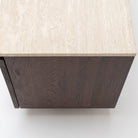 Kami 220 Entertainment Unit - Espresso Oak & Travertine - TV and Entertainment Units Tolv Loom Collection Dubai