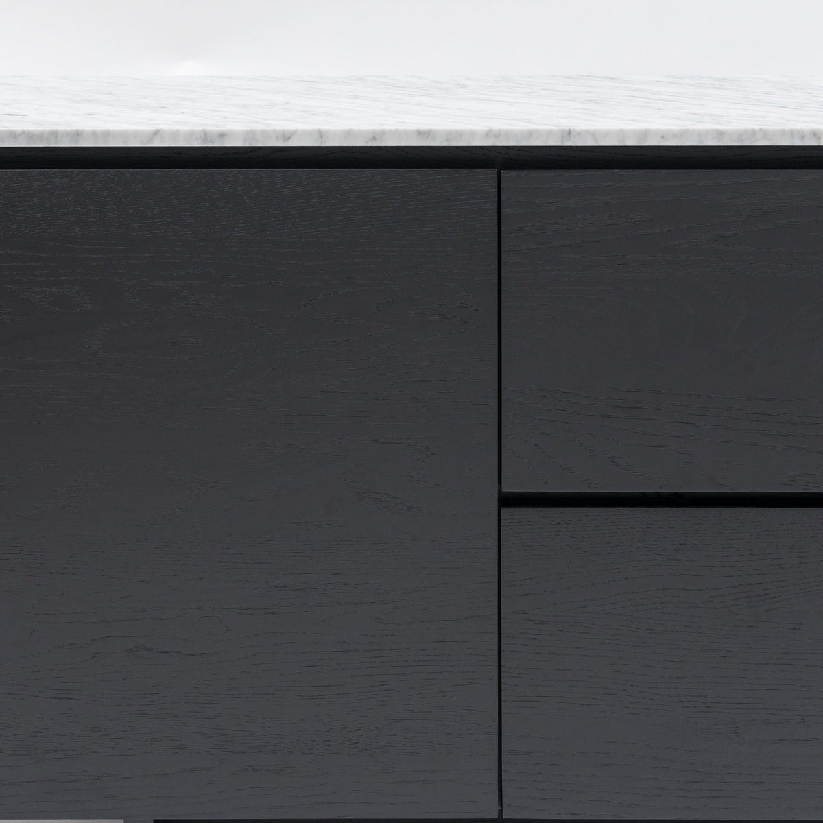 Kami 220 Sideboard - Black Oak & Bianca Carrara - Buffets & Sideboards Tolv Loom Collection Dubai