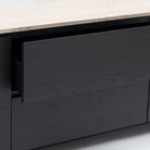 Kami 220 Sideboard - Black Oak & Travertine - Buffets & Sideboards Tolv Loom Collection Dubai