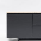 Kami 220 Sideboard - Black Oak & Travertine - Buffets & Sideboards Tolv Loom Collection Dubai