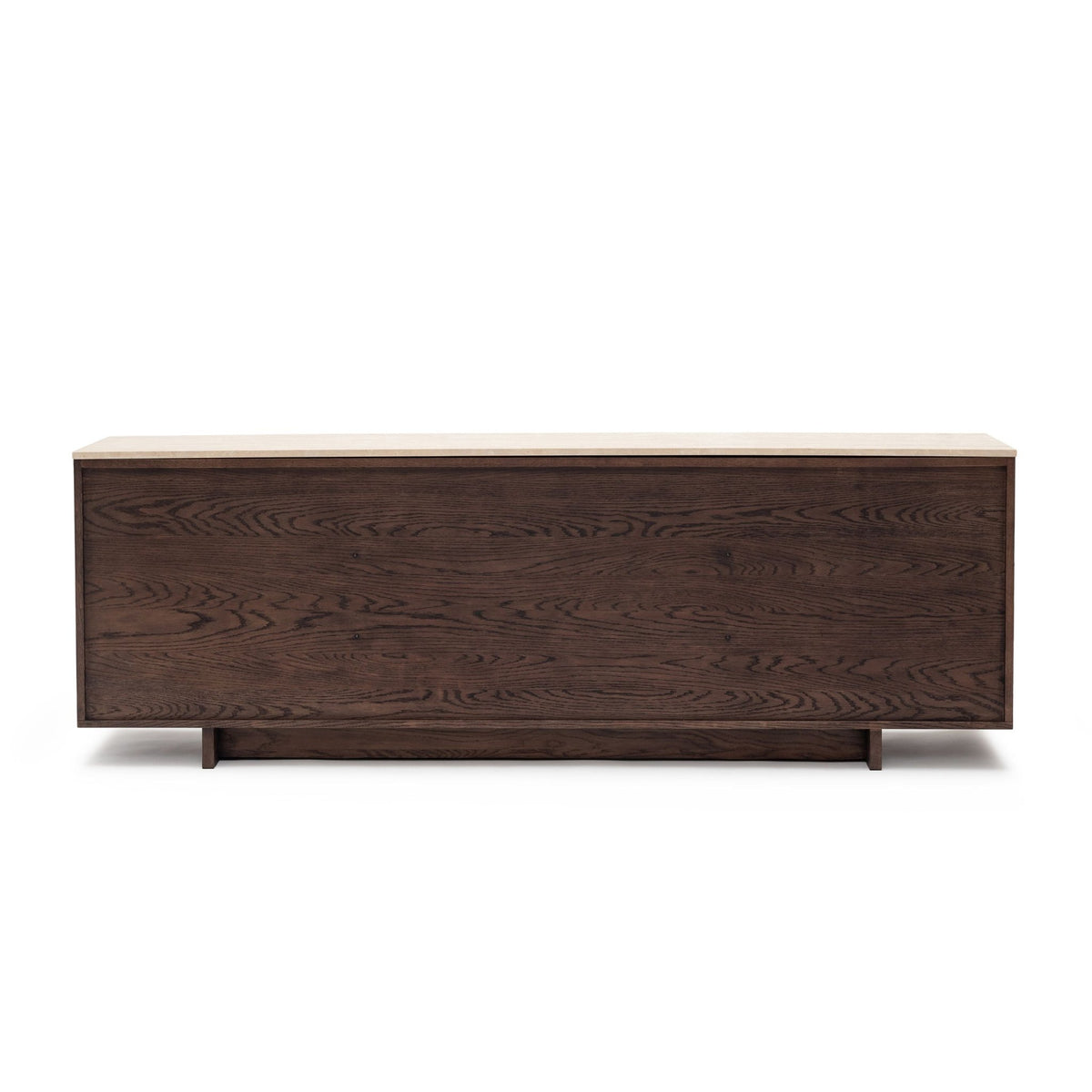 Kami 220 Sideboard - Espresso Oak & Travertine - Buffets & Sideboards Tolv Loom Collection Dubai