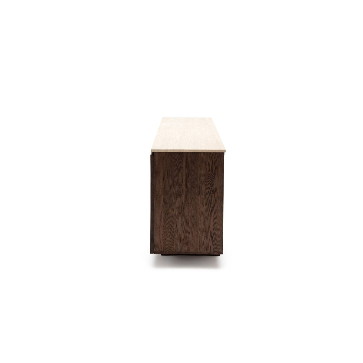 Kami 220 Sideboard - Espresso Oak & Travertine - Buffets & Sideboards Tolv Loom Collection Dubai