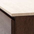 Kami 220 Sideboard - Espresso Oak & Travertine - Buffets & Sideboards Tolv Loom Collection Dubai