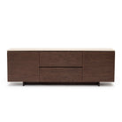 Kami 220 Sideboard - Espresso Oak & Travertine - Buffets & Sideboards Tolv Loom Collection Dubai
