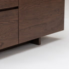 Kami 220 Sideboard - Espresso Oak & Travertine - Buffets & Sideboards Tolv Loom Collection Dubai