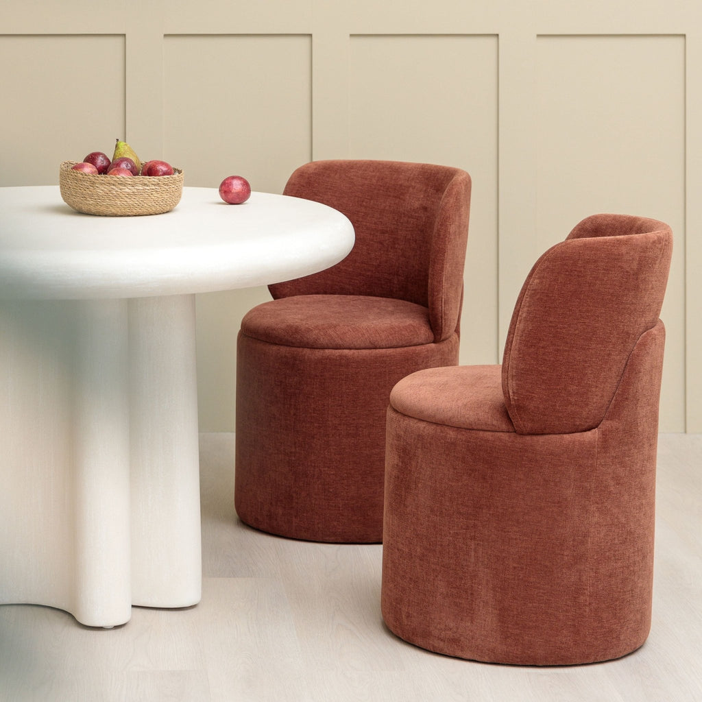 Kaolin Dining Table - Round Dining Tables Loom Collection Loom Collection Dubai