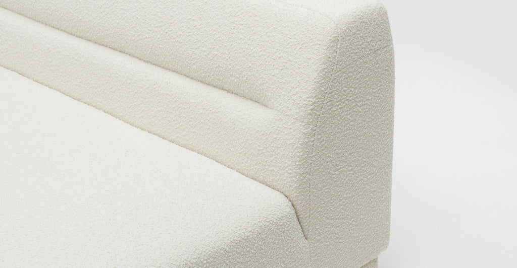 Karine 2 Seater Armless Module - Ivory Boucle.