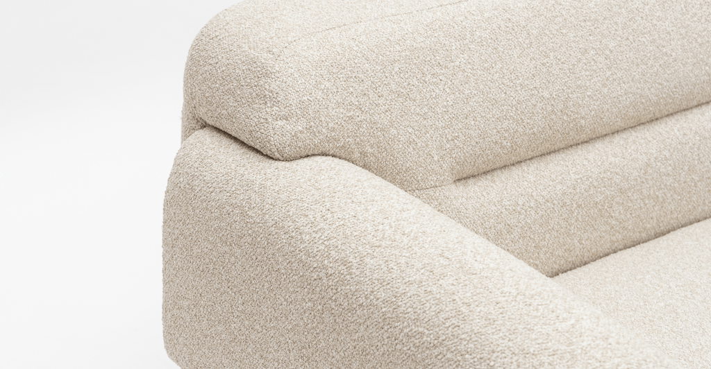 Karine 2 Seater Left Arm Module - Ivory Boucle - Loom Collection