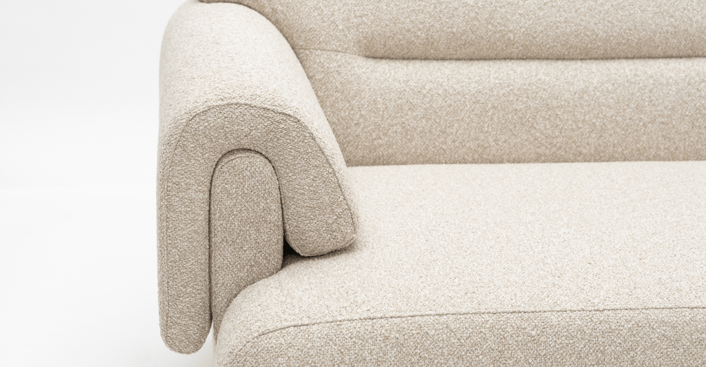Karine 2 Seater Left Arm Module - Ivory Boucle - Loom Collection